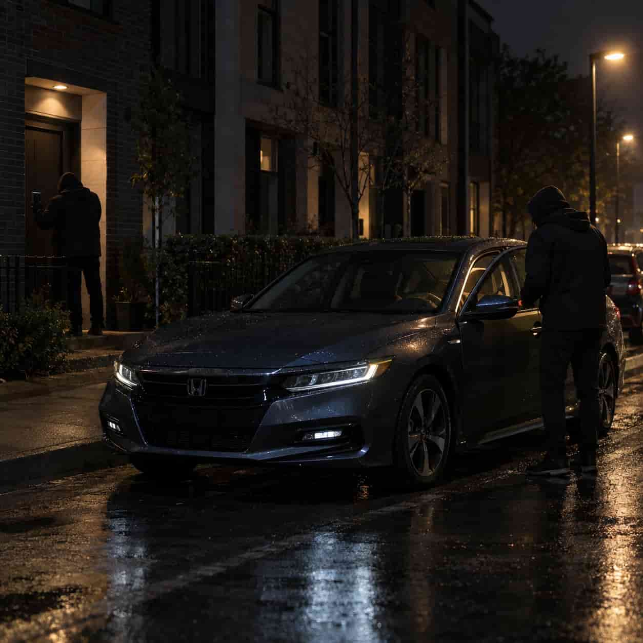 Two-man relay attack using signal amplifiers to unlock a Honda from a distance