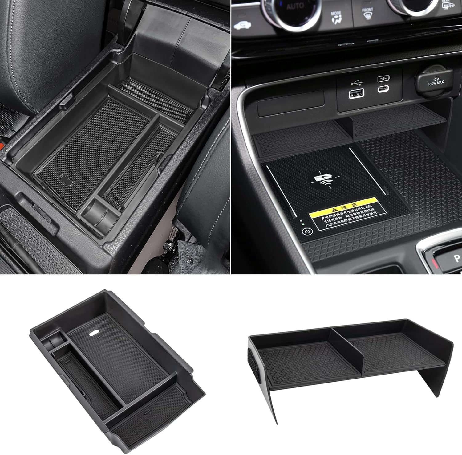 Center console organizer tray for Honda CR-V